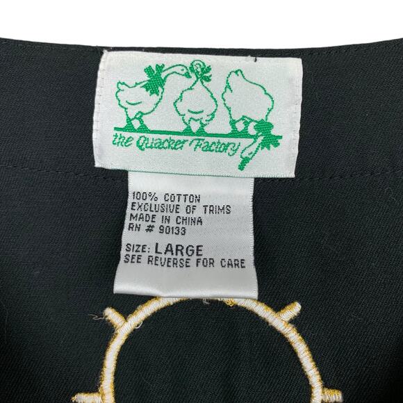 Vintage Quacker Factory Sailing Shirt Short Sleeve Boating Nautical Women's L - Picture 5 of 9